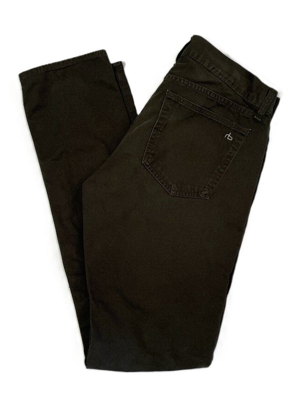 Rag & Bone Fit 2 Pants Men 31 x 33 Slim Leg Cotton Standard Issue Olive Green